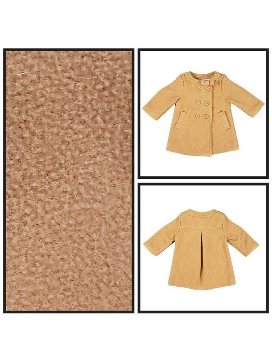 Baby B'Gosh Other - Baby B’gosh Girls Tan Peacoat Jacket 6M Double Breasted Coat
